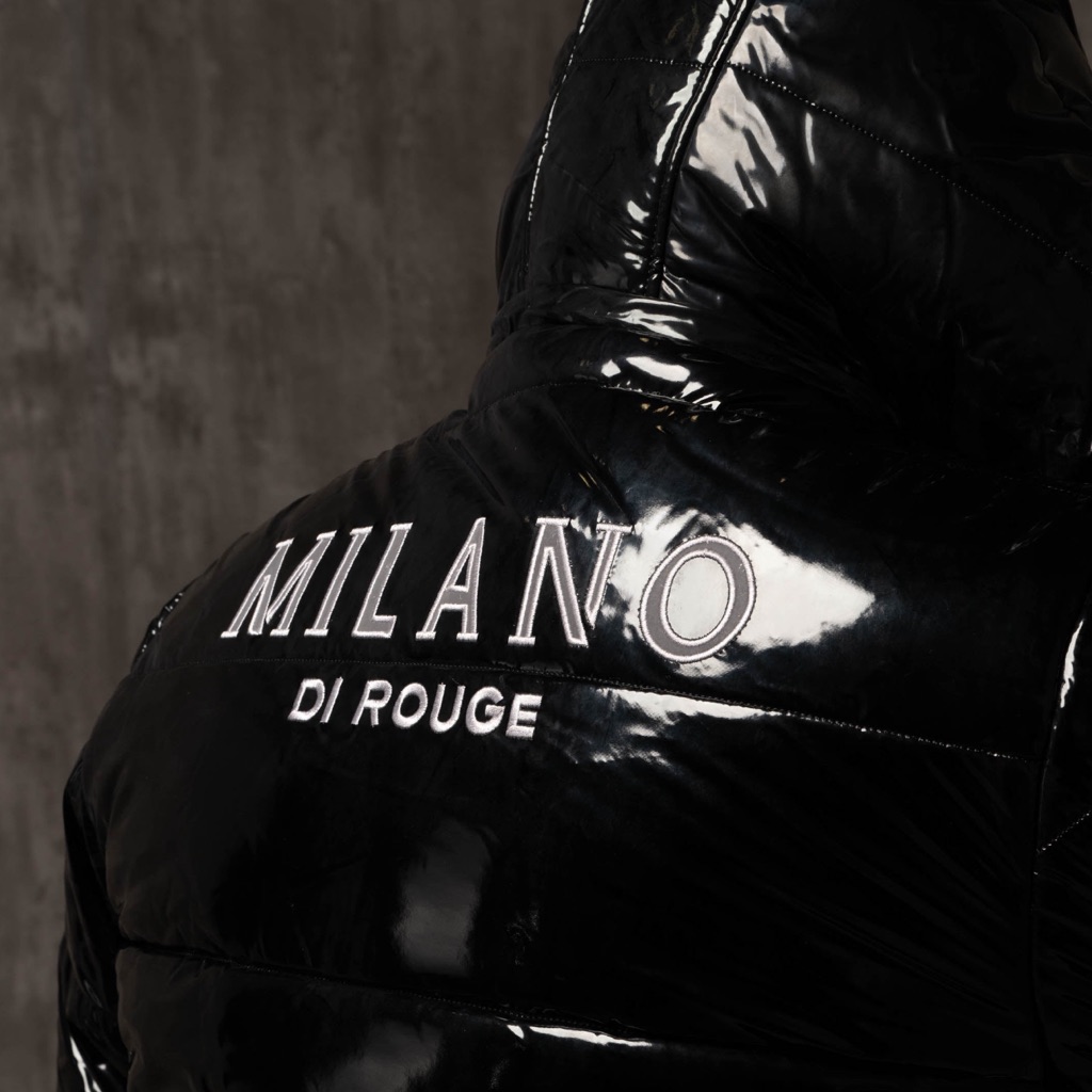 Milano Di Rouge Black Puffer Coat